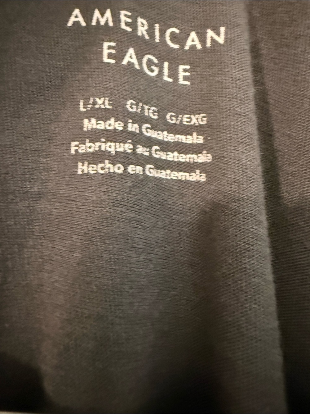 American Eagle Outfitters Gray Tee with White Skeleton Graphic - Picture 2 of 2